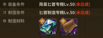 简易匕首 crafting